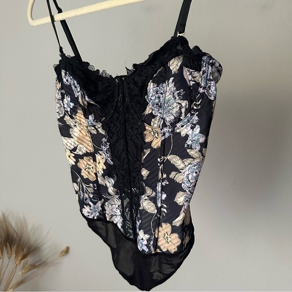 Free People Intimately Good Luck Charm Bodysuit in Black Size medium - Picture 7 of 14